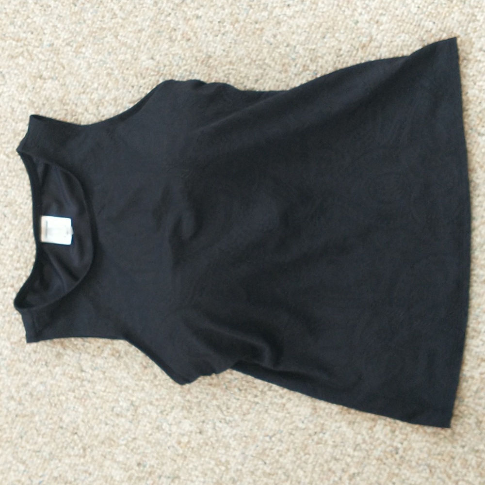 Lands' End Textured Hi Neck Tankini Swim  Top 10D *Flaw*